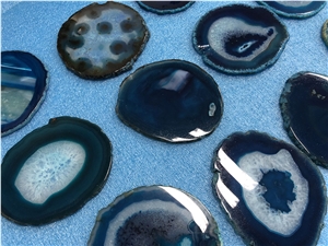 Hot Sale Decorated Translucent Agate Slices