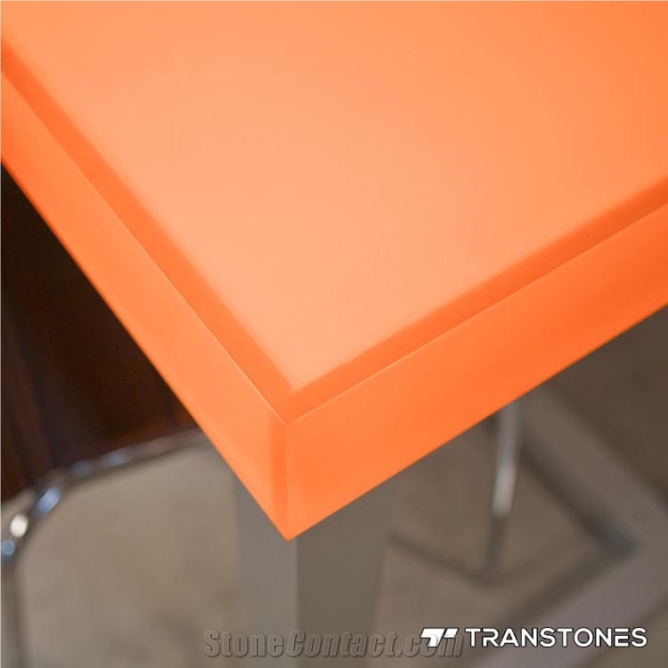 Orange Solid Acrylic Resin Panels
