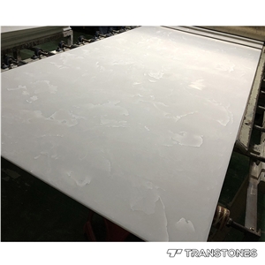 Polished Finishes Solid Surface Alabaster Slabs