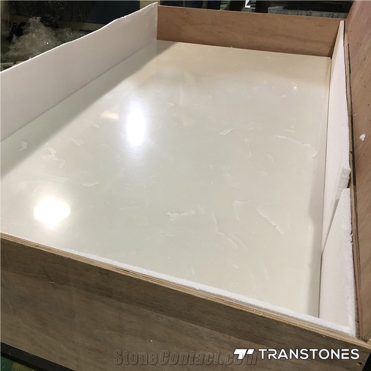 Polished Finishes Translucent Panel Faux Alabaster