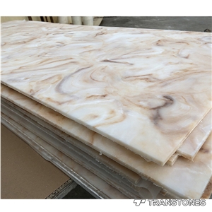 Solid Surface Alabaster Panels for Interior Decors