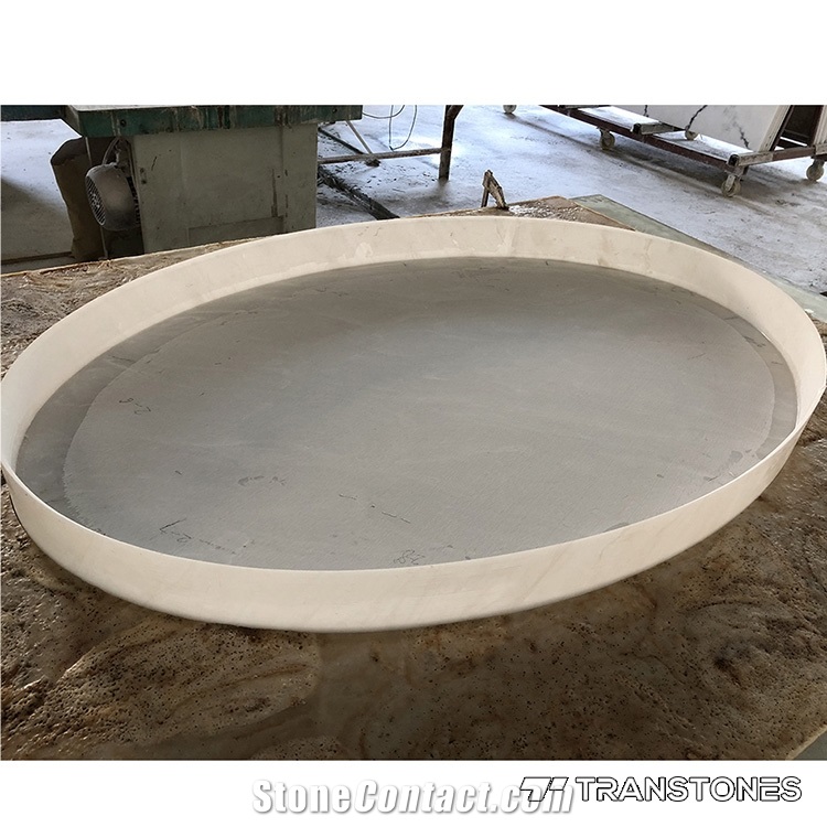 Solid Surface Alabaster Sheets for Table Tops