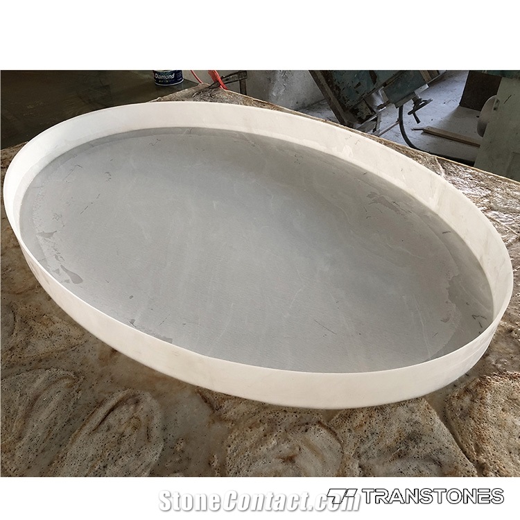 Solid Surface Alabaster Sheets for Table Tops