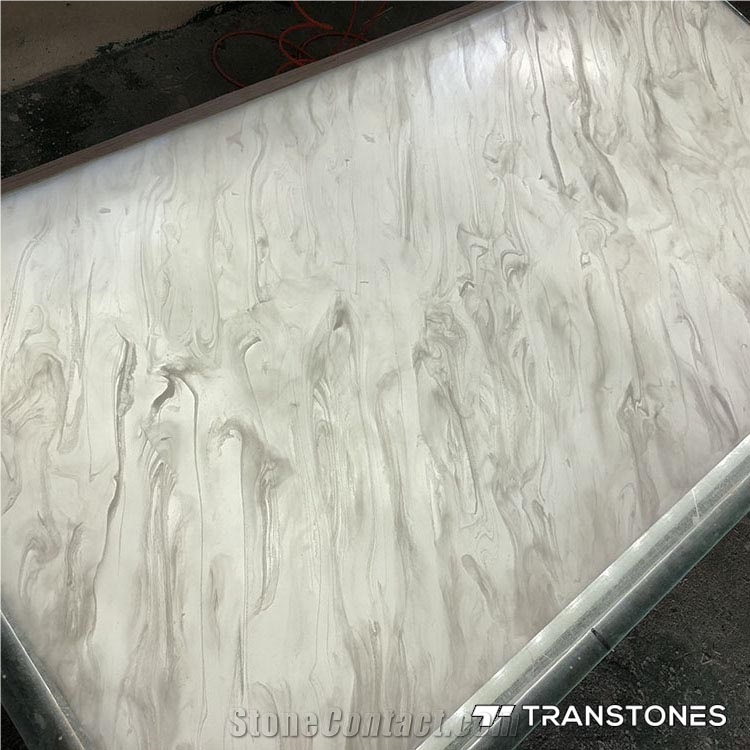 Solid Surface Resin Panel Backlit Faux Stones