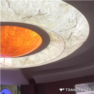 Translucent Alabaster Slabs for Interior Decors