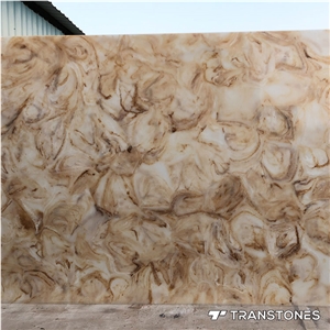 Translucent Faux Alabaster Cut to Size for Interior
