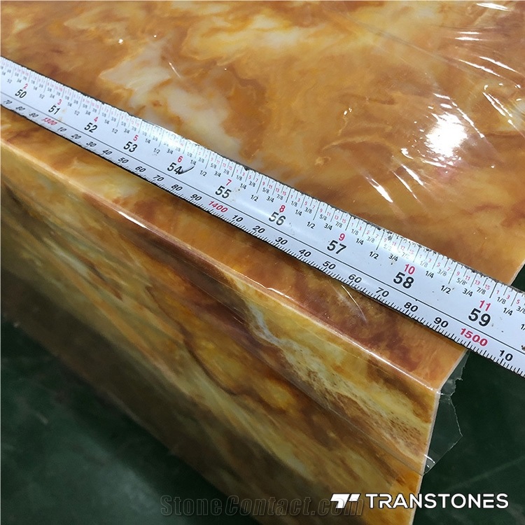 Translucent Stone Alabaster Slabs for Kitchen Tops