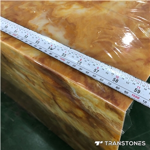 Translucent Stone Alabaster Slabs for Kitchen Tops