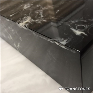 Transtones Black Anti-Style Faux Alabaster Slabs