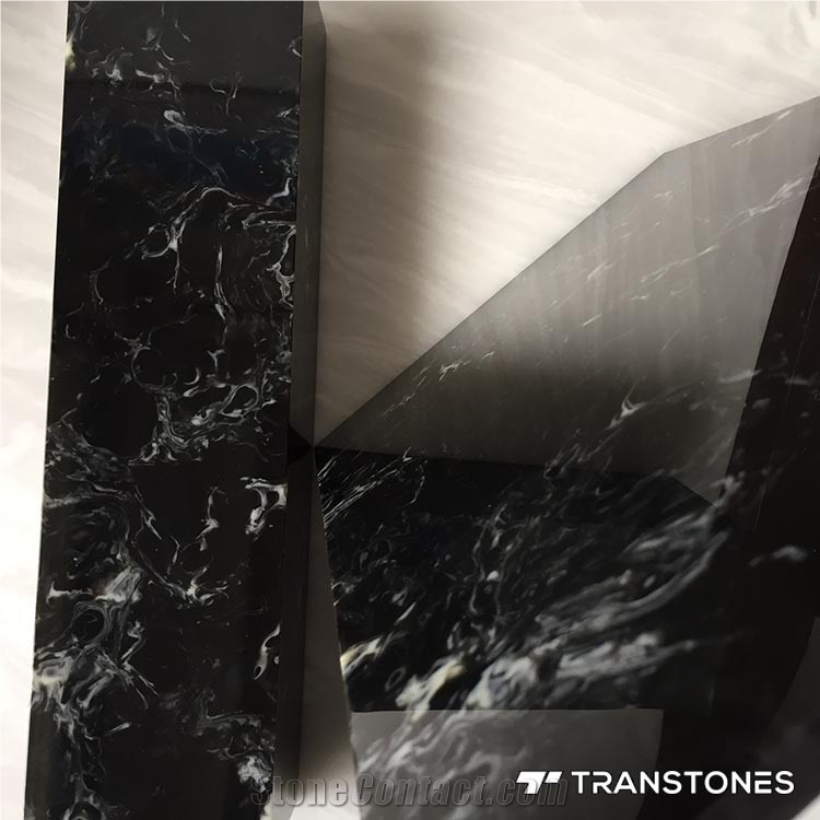 Transtones Black Anti-Style Faux Alabaster Slabs