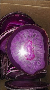 Transtones High Transparent Purple Agate Slices