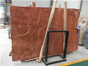 Coral Red Marble, Classic Red Marble Slabs