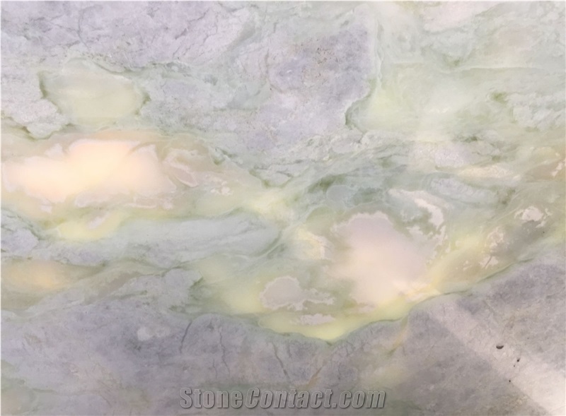 New Green Polished Marble Slab Tile for Floor Wall