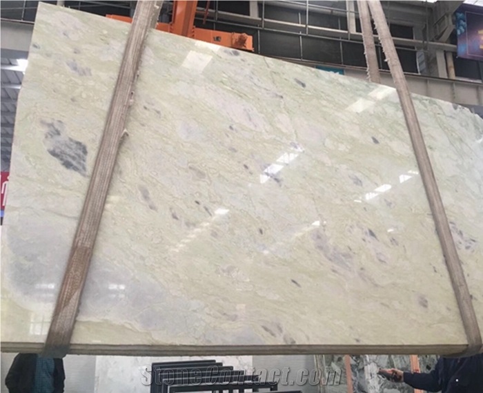 New Quarry Green and Blue Crystal Marble Slab Tiles
