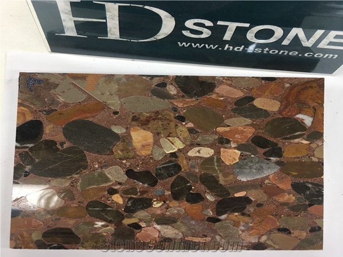 Seven Colorful Pearl Marble Polished Slab and Tile