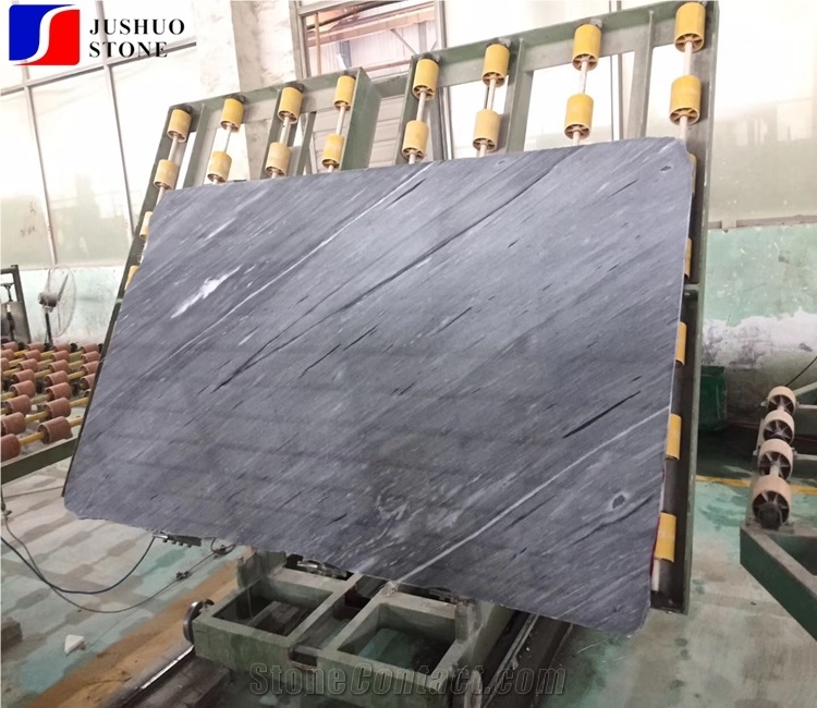 China Factory Stock Alpine Grey Marble Slab Sale