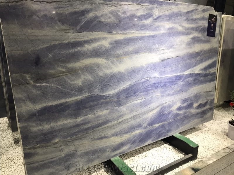 Azul Imperial Quartzite Blue Bathroom Wall Tiles