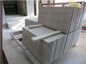 Grey Wood Grain Marble Home Flooring Slabs