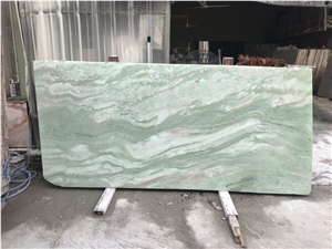Lady Green Light Color Backlict Onyx Slabs