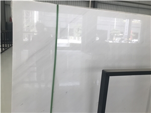 Polished White Sivec P1 Marble Tiles, Slabs