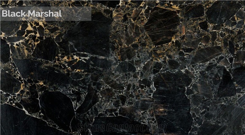 Black Marshal Marble Slabs