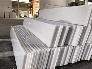 Good Quality Stair Steps with Pure White Marble