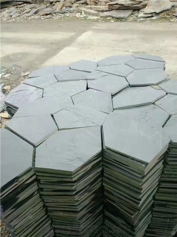 China Grey Slate Paving Covering Stone