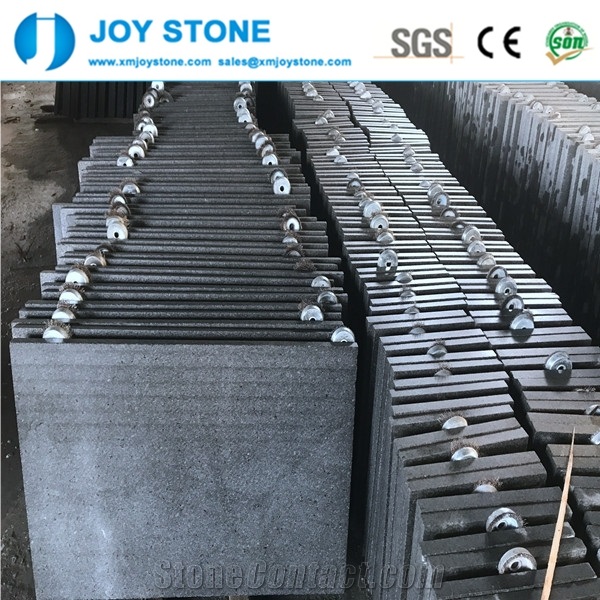 China Fuding Black G684 Flamed Granite Tiles