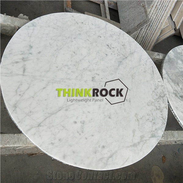 Carrara White Marble Composite Table Top from China