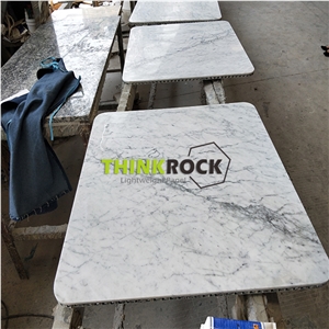 Carrara White Marble Square Marble Tabletops