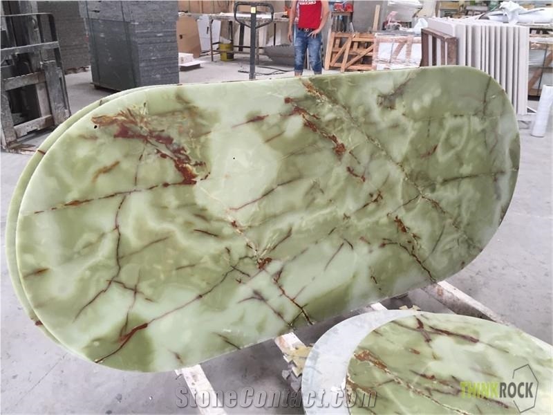 Iran Light Green for Kitchen Countertops Round Table Top