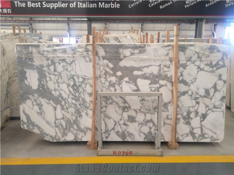 Italy Arabescato Faniello White Marble Slabs