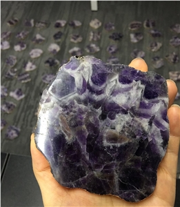 Purple Crystal Amethyst Coaster Cup Mat