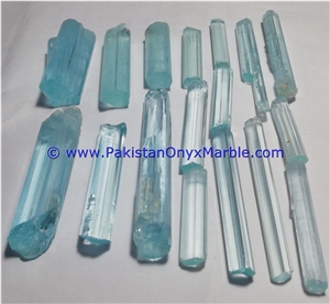 Aquamarine Beryl Crystal Thin Natural