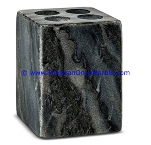 Black Gold Marble Toothbrush Holder Bathroom Accessory