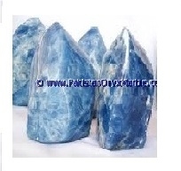 Calcite Blue Polished Stones Palmstone Crystal