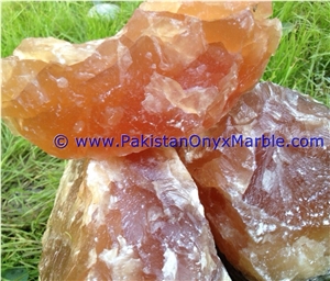 Calcite Rough Natural Orange