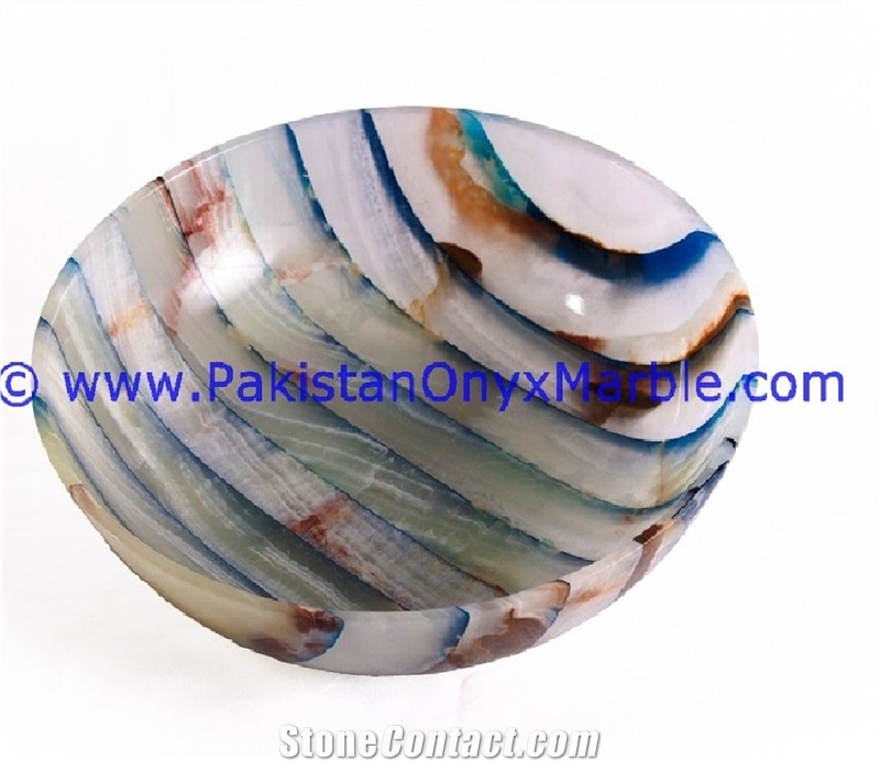 Colored Patch Work Onyx Bowls
