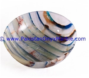 Colored Patch Work Onyx Bowls