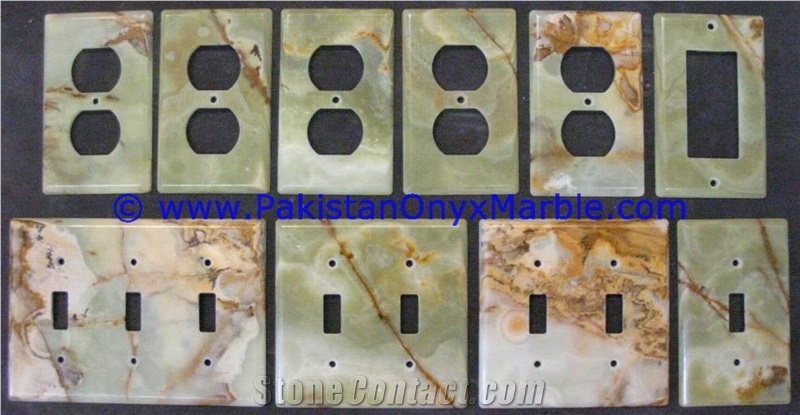 Green Onyx Switch Plate Cover Room Home Decor