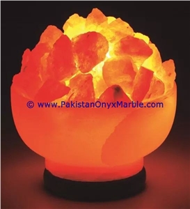Himalayan Ionic Salt Crystal Bowl Lamp