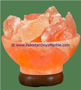 Himalayan Ionic Salt Crystal Bowl Lamp