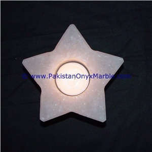 Himalayan Salt Candle Holder Tea Light Star