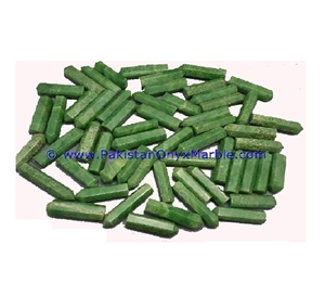 Hydrogrossular Garnet Green Massage Stones