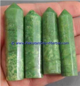 Hydrogrossular Garnet Pencils Green