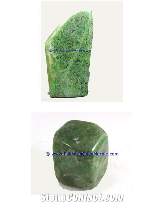 Hydrogrossular Garnet Polished Tumbled Stone