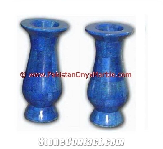 Lapis Lazuli Flower Vases