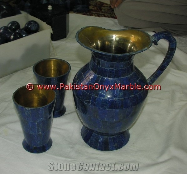 Lapis Lazuli Water Set