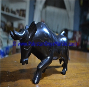 Marble Animals Bull Ox Statue Sculpture