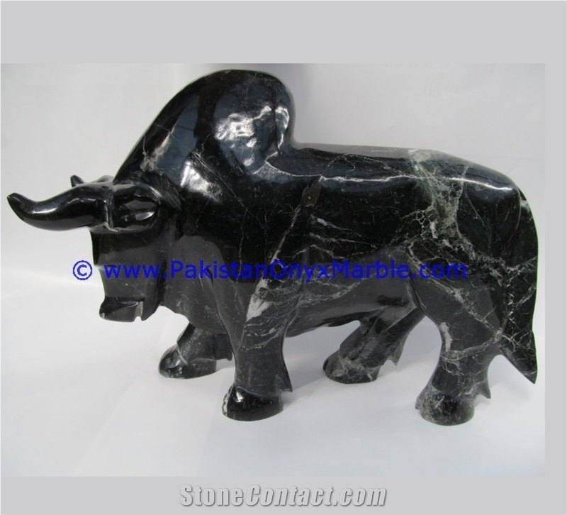 Marble Animals Bull Ox Statue Sculpture